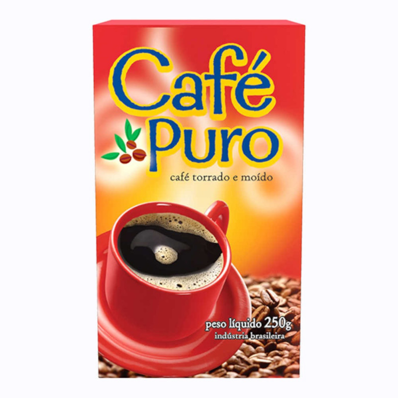 Café Torrado e Moído à Vácuo 250g Puro