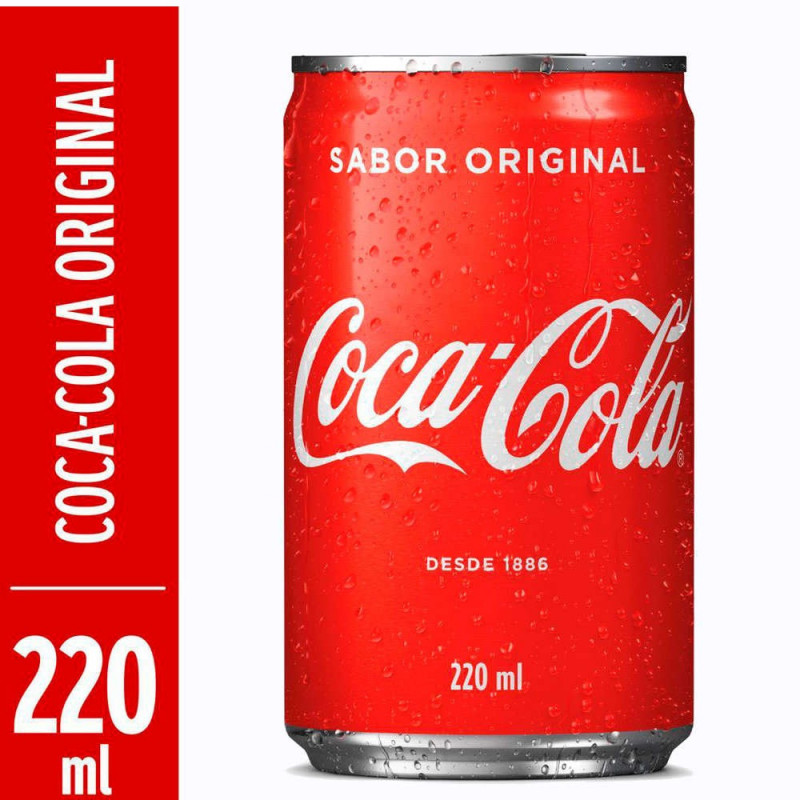 Refrigerante Coca Cola Mini Lata 220ml