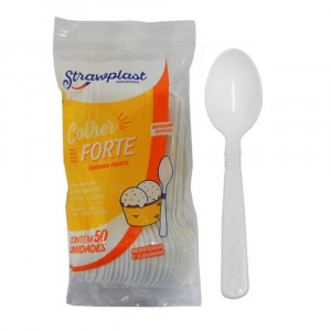 KIT SACHE GARFO E FACA DESC REFOR BRC STRAWPLAST PC C/ 50 UN